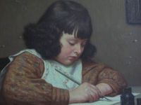 Rolanda Van Poucke dessinant - s.d.